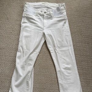 Joe’s Jeans MID RISE SKINNY CROPPED BOOTCUT in white size 27